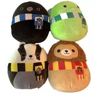 Squishmallows-Harry Potter 10” Set Gryffindor Ravenclaw Slytherin Hufflepuff NEW